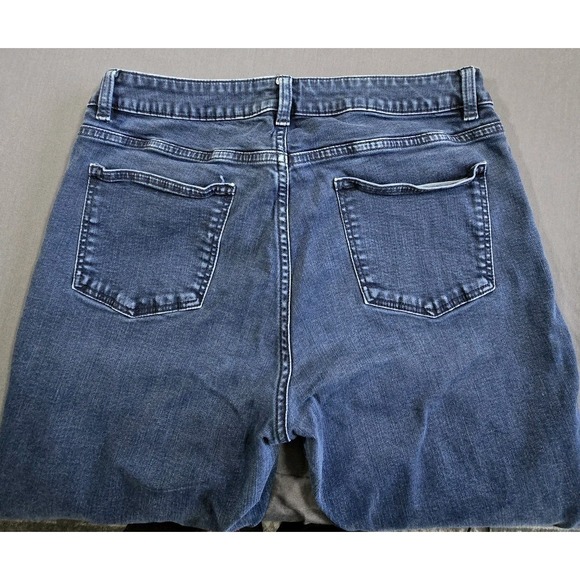 Talbots Curvy Straight Leg Jeans Women's Size 12 Blue Denim Stretch - Picture 6 of 12